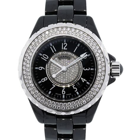 chanel black watch ladies|chanel j12 price list.